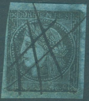 CORR 1c - OBLITERADO A PLUMA. BUEN ESTADO.